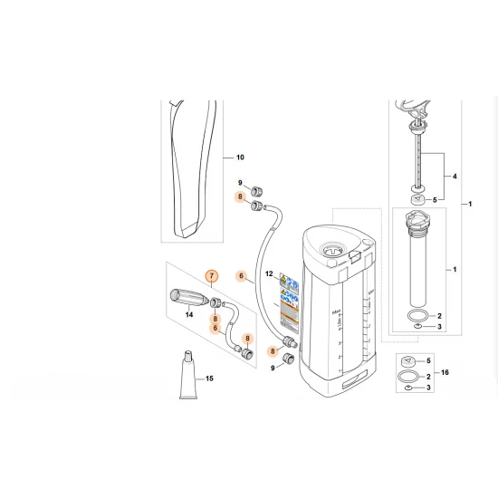 STIHL  Wąż Ø 8 mm 4255 500 5201